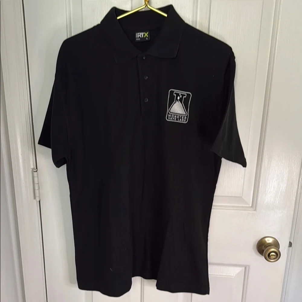 Black Polo Shirt front emblem Back Monsters are Back,Unisex